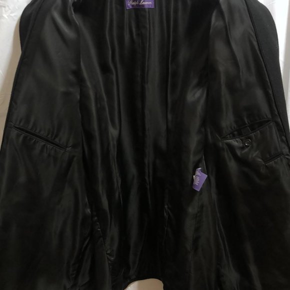 XXL RALPH LAUREN COLLECTION PURPLE LABEL Men Black Gold Button Up Officer Jacket - Picture 14 of 16